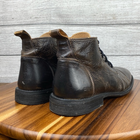 Bed Stu Louis Rustic Distressed Lace Up Leather Ankle Dress Boot Men’s Size 9.5 - Picture 5 of 12